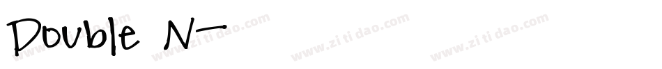 Double N字体转换